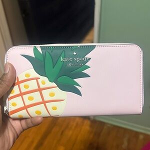 Kate Spade Pink Pineapple Wallet